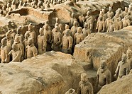 Army of Emperor Shi Huangdi, Terracotta Soldiers, dating back to 221 BC (Along the Silk Road), Xian, China