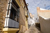 House and typical street, Arcos de La Frontera. Cadiz province, Andalucia, Spain