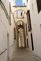 Typical street, Arcos de La Frontera. Cadiz province, Andalucia, Spain