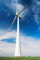 Wind turbine, Albacete province, Castilla la mancha, Spain