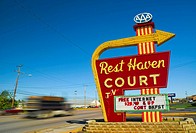 Rest Haven Court motel, Springfield, Route 66, Missouri, USA