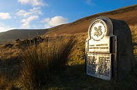 National Trust sign Abergwesyn Common Powys Mid Wales United Kingdom Europe
