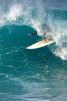 Man surfing in Maui, Hawaii