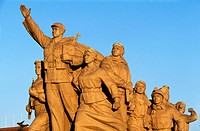 Monument in Tiananmen square, Beijing, China