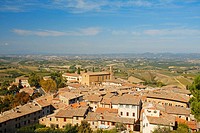 San Gimignano view from above, Tuscany, Italy
