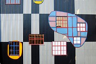 Corrugated-Iron Facade of Spittelau Incinerator Plant in Vienna, Austria, Designed by Eccentric Artist Friedensreich Hundertwasser