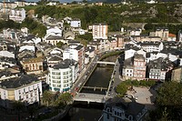 General view of the harbour in the fishing town of Luarca in Asturias, northern Spain