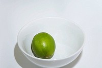 lime in white bowl