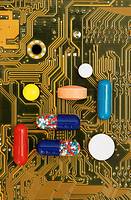 Pills on print circuit board