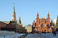 Kremlin, Red Square, Historical Museum  Moscow, Russia