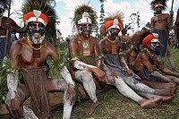 Sing-sing tribal gathering, Mount Hagen, Western Highlands Province, Papua New Guinea