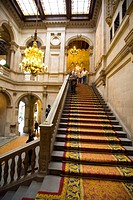 L´escala d´honor (Honor staircase). Ajuntament de Barcelona. (City hall). Catalonia. Spain.
