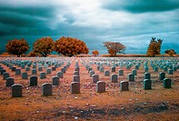 The Clark Air Base Cemetery in Angeles City, Pampamga, Philippines