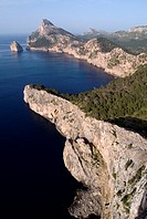 View of Cabo cape de Formentor  Mallorca  Balearic Islands  Spain