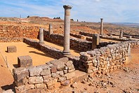 Restos arqueológicos de la ciudad celtíbero-romana de Numancia, en Garray Soria