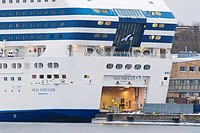 Scandinavian sea ferry Silja Serenade at Helsinki Baltic Sea port