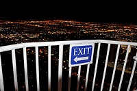 Night view from the Stratosphere Tower, Las Vegas, Nevada, Usa