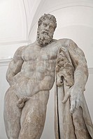 Farnese Hercules statue. National Archaeological Museum. Naples. Italy