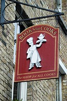 Books for Cooks bookshop in Notting Hill, London, England