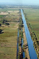 ´Canal du Rhône à Sète´ (Canal from the Rhône to Sète), Petite Camargue, Gard, Languedoc-Roussillon, France