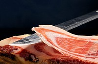 Cured ham slice, Loncha de Jamón curado ibérico bellota paletilla,