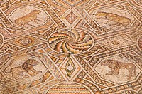 Byzantine mosaic, Beiteddine Palace of emir Bashir Shihab II, Lebanon