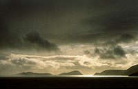 Storm over Blasket Islands from Slea Head, Dingle Peninsula, Co  Kerry, Ireland  L-R Inishvickillane, Inishabro, Great Blasket