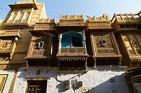 Ancient Houses outside Golden Fort, Jaisalmer, Rajasthan, India