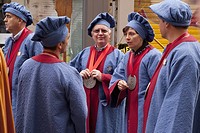 Traditional brotherhood manifestation, Charleville-Mézières, Ardennes, Champagne-Ardenne, France