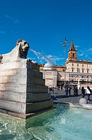 europe, Italy, Rome, Piazza del Popolo
