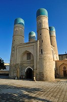 Chor Minor mosque, Bukhara, Buchara, Silk Road, Unesco World Heritage Site, Uzbekistan, Central Asia
