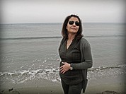 Woman on beach