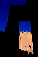 Detail inside Nakhal Fortress in Oman