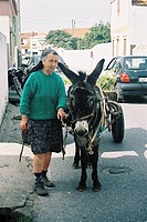 Old woman in Figueira da Foz, Portugal.