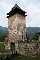 Serbia,Studenica Monastery,founded by Grand Prince Stefan Nemanja,late 12th century,Western Gate,Orthodox,christian,religious,exterior,outside,facade,...
