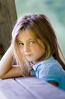 Sweet 6-year old girl portrait