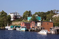 old traditional fishing village Herring Cove, Nova Scotia, Atlantic Canada