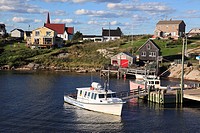 Port of historic fishing port Peggys Cove, Nova Scotia, Canada