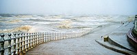 Winter storms hit Blackpool,England