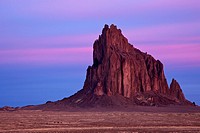 North America, USA, New Mexico  Ship Rock at sunrise