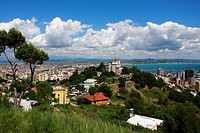 View of Durres with the Former Palace of King Zogu in the middle, Albania