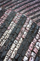 Detail of the pavement in the streets of Gjirokastra Albania