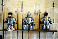medieval armour,royal artillery school museum,segovia,spain