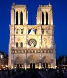 France, Paris, Cathédrale Notre-Dame cathedral,