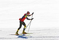Man at cross-country skiing