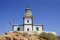 Lighthouse on Cape Akrotiri, Thira Santorini Greece