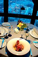 Paris, France, Haute-Cuisine French Cuisine Restaurant in Eiffel Tower, Jules Verne Detail, Lobster Plate