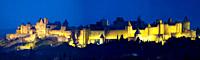 La Cité, Carcassonne medieval fortified town  Aude, Languedoc-Roussillon, France
