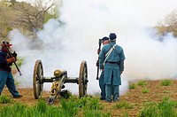 Reenactment of the westernmost civil war compaign at Glorita Pass, New Mexico