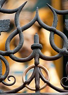 The Nuremberg Ring now welded within an iron fence is said to bring good luck to those that touch it, Germany